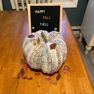 Handmade crochet fall decor pumpkin 🍁
